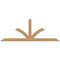 Ekena Millwork Richland Timber Gable Bracket, Western Red Cedar, 108"W x 40"H x 1 1/2"D x 5 1/2"F, 9/12 Pitch GBW108X40X0206RIC00SWR - alternate 1